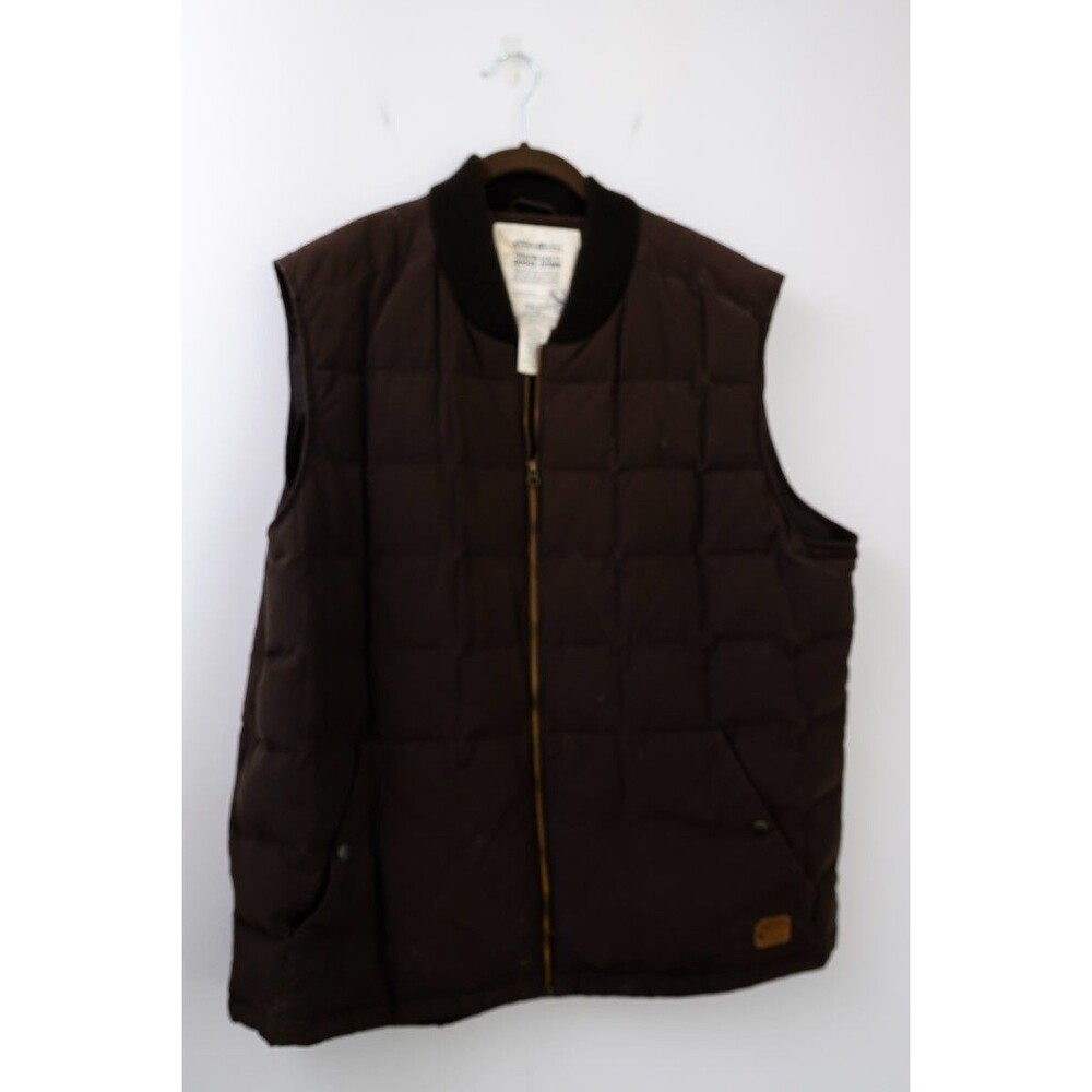Eddie Bauer Goose Down puffer‎ Vest Brown Tall XL